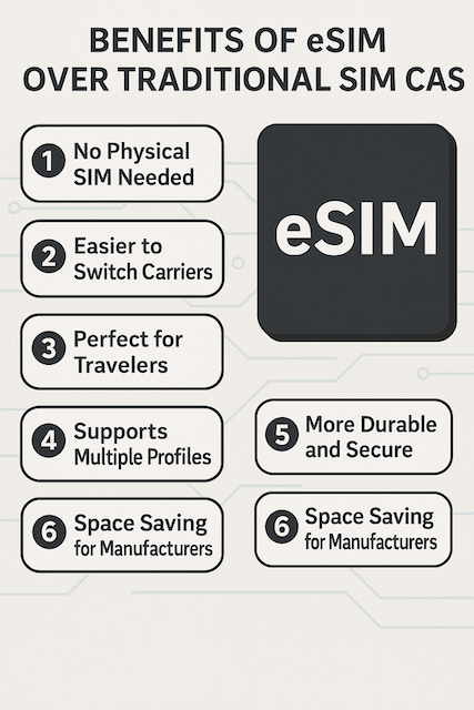 Benefits of eSIM Over Traditional SIM Cards